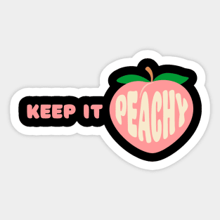 Midnight Peach Sticker